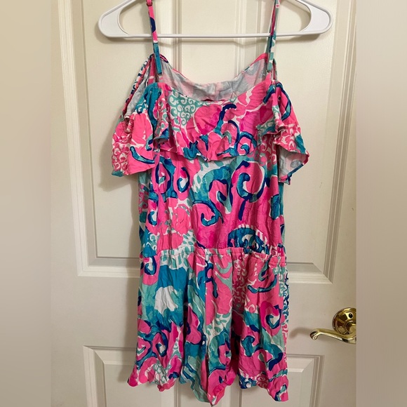 Lily Pulitzer Pink Coral Romper - Picture 3 of 4